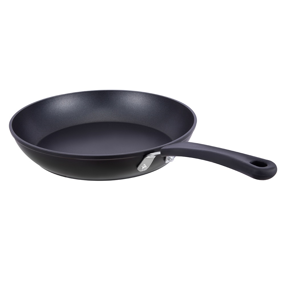 22*4.5cm siyah yapışmaz yüksek sıcaklık boyası alüminyum kızartma tavası kapaksız JY-GWQ-2245