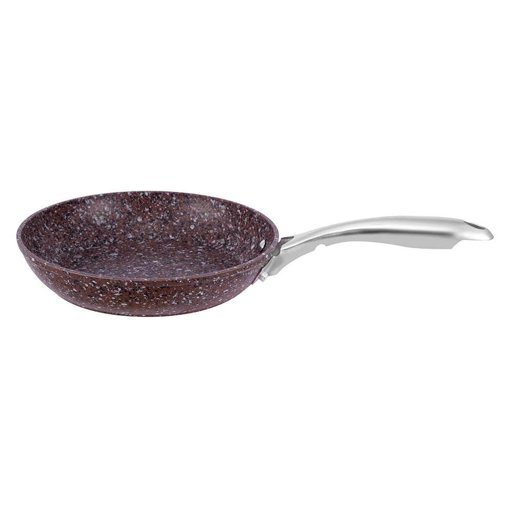 26*5.0cm granit kaplı yapışmaz alüminyum kapaksız kızartma tavası JY-HGYG-1-2650